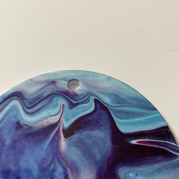 Marble round ornament 2.95 round sublimation creamic - Picture 3 of 7